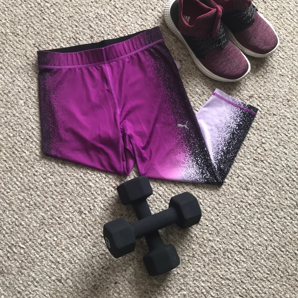 Ombré crop leggings